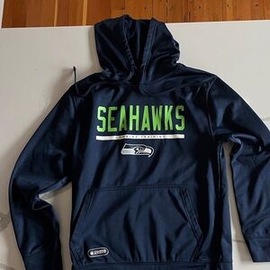 Super Bowl Sale! New Era NFL Team Apparel Navy Blue Seahawks Hoodie
